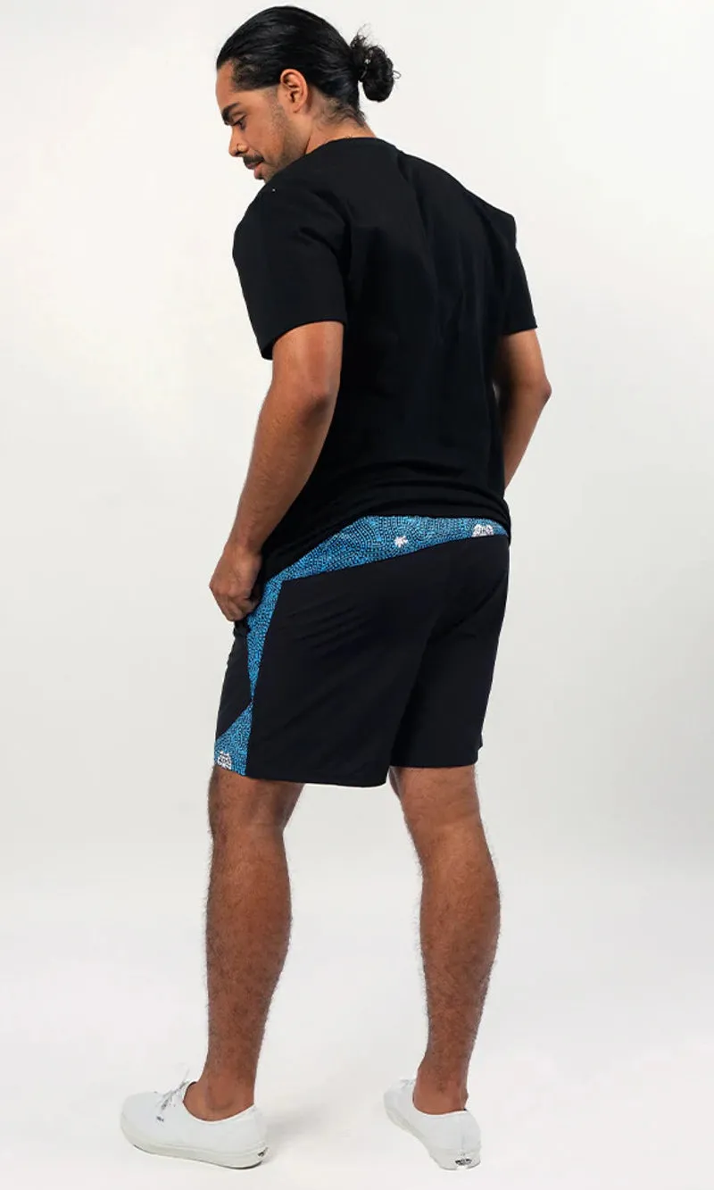Aboriginal Art Gym Short Warlukurlangu Jukurrpa