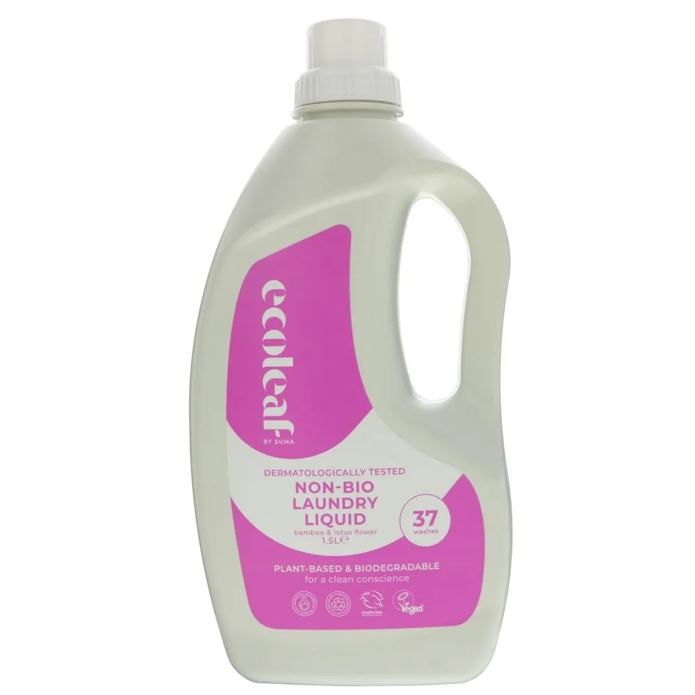 Ecoleaf Non-Bio Laundry Liquid Bamboo & Lotus Flower 1.5litre