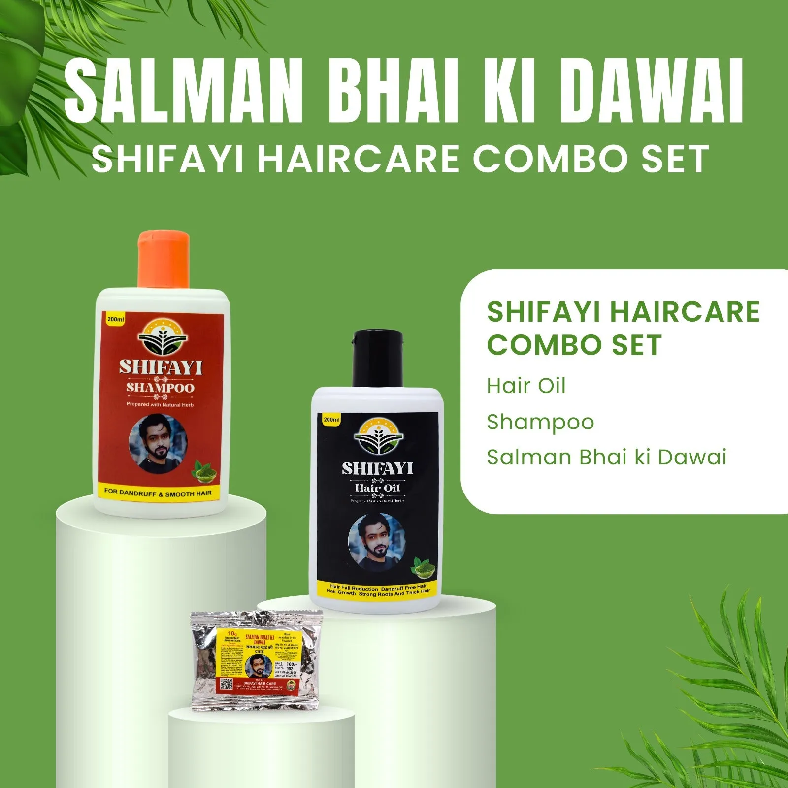 Shifayi Herbal Hair Care – Oil, Shampoo